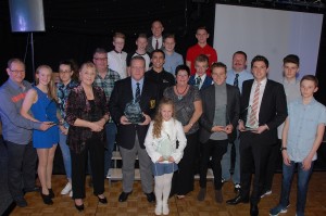 Mansfield Sports Recognition Awards 2014 A group of award winners
