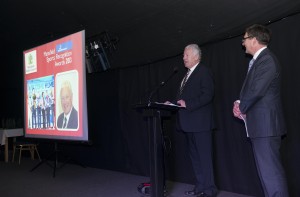 Executive Mayor Tony Egginton being interviewed by Mark Shardlow