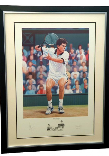 Framed Signed Photo of Tim Henman - Minimum Bid £125